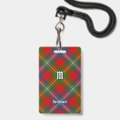 Badge Clan Forrester Tartan (Avant avec lanière)