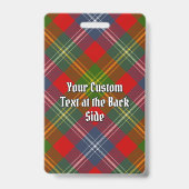 Badge Clan Forrester Tartan (Arrière)