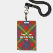 Badge Clan Forrester Tartan (Arrière avec lanière)
