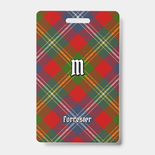 Badge Clan Forrester Tartan (Avant)