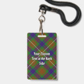 Badge Clan Fraser Crest sur la chasse Tartan (Dos avec cordon)