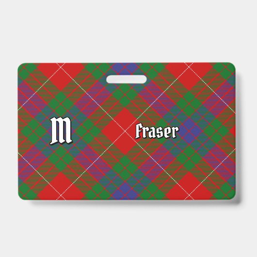 Badge Clan Fraser Tartan (Avant)