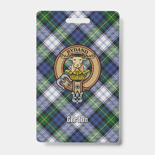 Badge Clan Gordon Crest sur le tatan de robe (Avant)