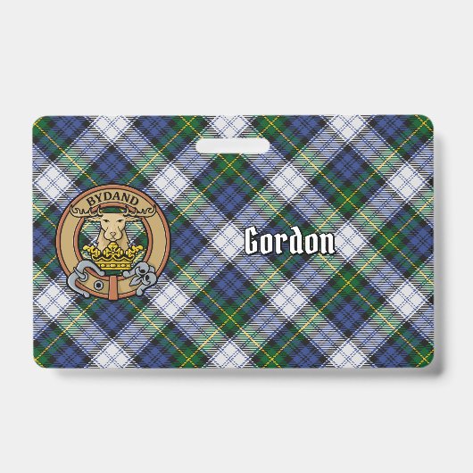 Badge Clan Gordon Crest sur le tatan de robe (Avant)