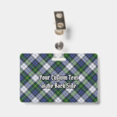 Badge Clan Gordon Crest sur le tatan de robe (Arrière avec clip)