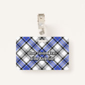 Badge Clan Hannay Tartan (Dos avec clip)