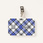 Badge Clan Hannay Tartan (Devant avec clip)