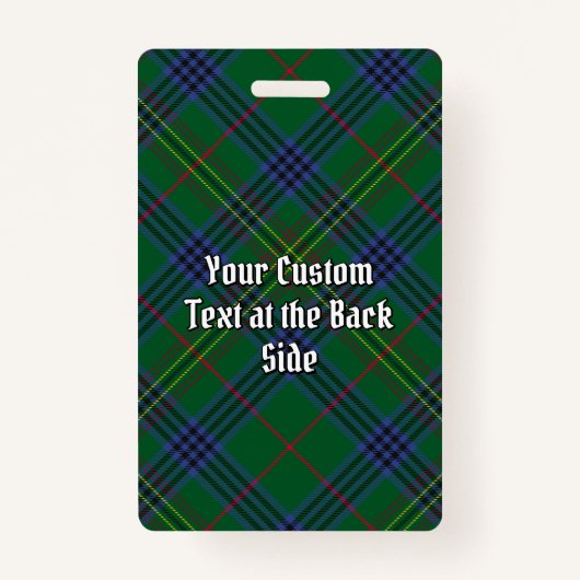 Badge Clan Kennedy Crest sur Tartan (Dos)