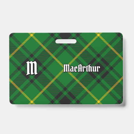Badge Clan MacArthur Tartan (Front)