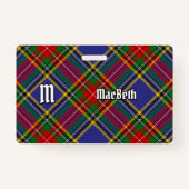 Badge Clan MacBeth Insigne Tartan (Devant)