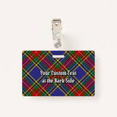 Badge Clan MacBeth Insigne Tartan (Dos avec clip)