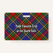 Badge Clan MacBeth Insigne Tartan (Dos)