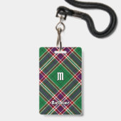 Badge Clan MacFarlane Chasse moderne Tartan (Avant avec lanière)