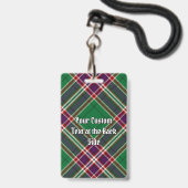 Badge Clan MacFarlane Chasse moderne Tartan (Arrière avec lanière)