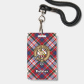 Badge Clan MacFarlane Crest sur le tatan de robe (Avant avec lanière)