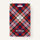Badge Clan MacFarlane robe Tartan (Devant)