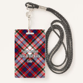 Badge Clan MacFarlane robe Tartan (Derrière avec lanière)
