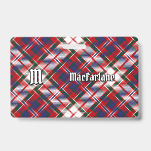 Badge Clan MacFarlane robe Tartan