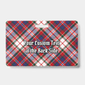 Badge Clan MacFarlane robe Tartan (Arrière)