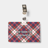 Badge Clan MacFarlane robe Tartan (Arrière avec clip)