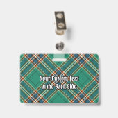 Badge Clan MacFarlane Tartan de chasse antique (Arrière avec clip)