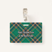 Badge Clan MacFarlane Tartan de chasse antique (Dos avec clip)