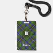 Badge Clan MacInnes Tartan (Avant avec lanière)