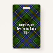 Badge Clan MacInnes Tartan (Dos)