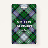 Badge Clan MacKenzie Crest sur Tartan de robe (Dos)
