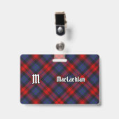 Badge Clan MacLachlan Tartan (Avant avec clip)