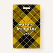 Badge Clan Macleod de Lewis Tartan (Dos)