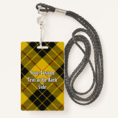 Badge Clan Macleod de Lewis Tartan (Derrière avec lanière)