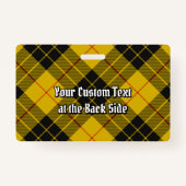 Badge Clan Macleod de Lewis Tartan (Dos)