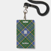 Badge Clan MacMillan Chasse Tartan (Avant avec lanière)
