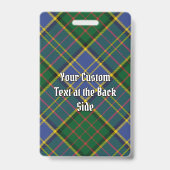 Badge Clan MacMillan Chasse Tartan (Arrière)