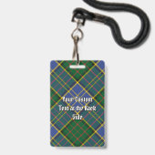 Badge Clan MacMillan Chasse Tartan (Arrière avec lanière)