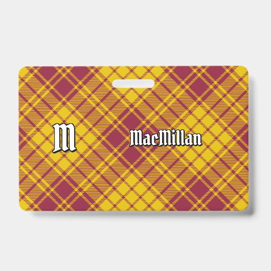 Badge Clan MacMillan robe Tartan (Avant)