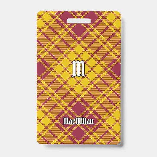 Badge Clan MacMillan robe Tartan (Avant)