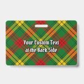 Badge Clan MacMillan Tartan (Dos)