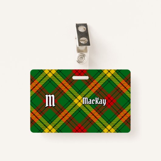 Badge Clan MacMillan Tartan (Devant avec clip)