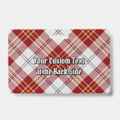 Badge Clan MacPherson robe rouge tartan (Arrière)