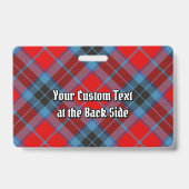 Badge Clan MacTavish Tartan (Arrière)