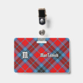 Badge Clan MacTavish Tartan (Avant avec clip)