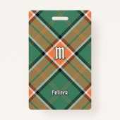 Badge Clan Pollock Insigne Tartan (Devant)