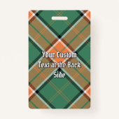 Badge Clan Pollock Insigne Tartan (Dos)