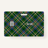 Badge Clan Scott Green Tartan (Devant)