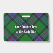 Badge Clan Sinclair Chasse Tartan (Arrière)