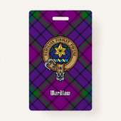Badge Clan Wardlaw Crest sur Tartan (Devant)