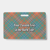 Badge Clan Wilson Ancienne Tartan (Dos)