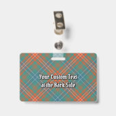 Badge Clan Wilson Ancienne Tartan (Dos avec clip)